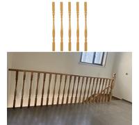Eleganti balaustre in legno massello for scale - fusi da 37,4 pollici e 33,5 pollici for uso interno/esterno(85cm/33.5in 5 Pack)
