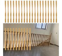 Eleganti balaustre in legno massello for scale - fusi da 37,4 pollici e 33,5 pollici for uso interno/esterno(95cm/37.4in 30 Pack)