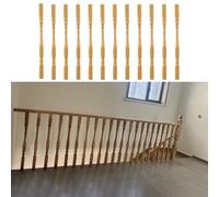 Eleganti balaustre in legno massello for scale - fusi da 37,4 pollici e 33,5 pollici for uso interno/esterno(85cm/33.5in 12 Pack)