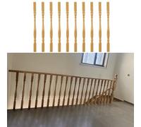 Eleganti balaustre in legno massello for scale - fusi da 37,4 pollici e 33,5 pollici for uso interno/esterno(85cm/33.5in 10 Pack)