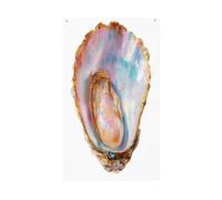 Eleganti bandiere aperte per la casa da cortile con conchiglie di ostriche luminose, 0,9 x 1,5 m, striscione di auguri con occhielli per interni ed esterni, decorazioni per la casa per feste