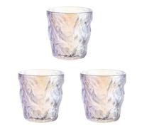 Eleganti bicchieri in vetro Colorful Glass Cup 330ml Glacier Simple Household Beer/Water/Tea Luxury Tree Pattern Drinkware Wine Cups Bicchieri in vetro(3pcs)