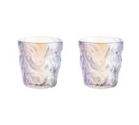 Eleganti bicchieri in vetro Colorful Glass Cup 330ml Glacier Simple Household Beer/Water/Tea Luxury Tree Pattern Drinkware Wine Cups Bicchieri in vetro(2pcs)