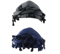 Eleganti cappellini Rasta Tam - L'ultima dichiarazione di moda per gli amanti della rasta, Grigio e blu, Taglia unica