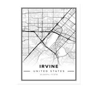 Eleganti carte Irvine arte da parete decorazione moderna in bianco e nero mini