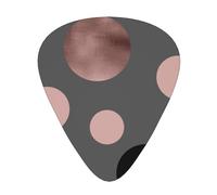 Eleganti cerchi neri rosa cipria in finto oro rosa,12 pezzi di plettri per chitarra, 3 plettri di diverso spessore per chitarra acustica, basso, ukulele