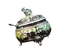 Eleganti Ciotole Zucchero In Lega Con Coperchio E Cucchiaio Elefante A Forma Cucina Contenitore Texture Tavolo Decorazione Accessori Per La Casa Decoro Zucchero Ciotola