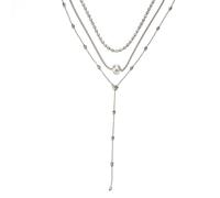 Eleganti collane lunghe da donna: eleganti gioielli a strati, girocollo di cristallo, perle, perline di rame, ciondoli a frangia - Set alla moda per donne e s comodo e bello