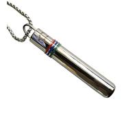 Eleganti collane per la respirazione consapevole, in acciaio inox, per una gestione efficace dello stress e rilassamento della respirazione, Misura unica, come descritto, come descritto