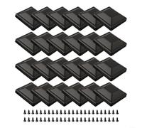 Eleganti coperture impermeabili per pali di recinzione da 10 x 10 cm, con viti per un look coesivo esterno (24 pezzi)