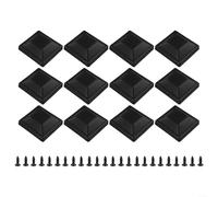 Eleganti coperture impermeabili per pali di recinzione da 10 x 10 cm, con viti per un look coesivo esterno (12 pezzi)