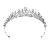 Eleganti corone da sposa con strass per le donne Principesse Fatte a mano Tiaras Zirconi scintillanti Pietra Accessori per capelli Compleanno Tiaras, misura unica, come descritto, come descritto