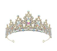 Eleganti corone di cristallo accessori per capelli diademi per donne festa di nozze strass fascia nuziale gioielli copricapo