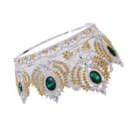 Eleganti corone di cristallo con pettine per donne belle principesse diadema per compleanno e celebrazione speciale, Diameter 16.5cm, height 11.8cm, Lega