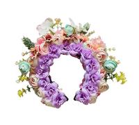 Eleganti corone di fiori Fasce per capelli graziosi fiori di seta per matrimoni e ritratti