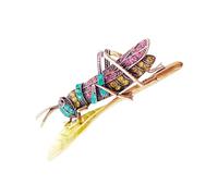 Eleganti Cristalli Grasshopper Pin Disegni Antichi Monili di Moda Per Cappotto Sciarpa Camicia Accessori Elegante Lega Grasshopper Gioielli Accessorio, Misura unica, come descritto