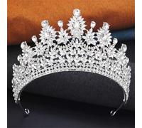 Eleganti diademi e corone per matrimoni diadema festa copricapo da sposa argento bianco