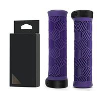 Eleganti e funzionali coperture per manubrio per biciclette con motivo antiscivolo e forma ergonomica per l'uso tutto il giorno (viola)