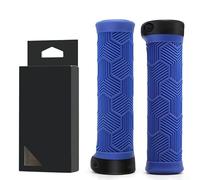 Eleganti e funzionali coperture per manubrio per biciclette con motivo antiscivolo e forma ergonomica per l'uso tutto il giorno (blu)