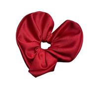 Eleganti elastici a forma di cuore in raso per coda di cavallo alla moda e chignon