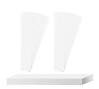 Eleganti fasce decorative per ombelico, strisce di carta trasparente, per biglietti di nozze, strisce di carta trasparente, 31 x 4 cm, fasce di invito di misurazione
