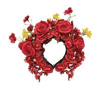 Eleganti fasce per capelli a forma di corona, con fiori di seta, per matrimoni e ritratti