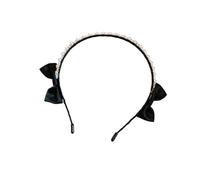 Eleganti fasce per capelli con perle e fiocco per donne con stile francese alla ricerca di matrimoni e feste appuntamenti copricapo