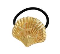 Eleganti Fasce Per Capelli In Metallo Per Le Donne Shell Design Elastico Scrunchies Coda di Cavallo Titolare Festa di Nozze Accessori Styling Metallo Scrunchies