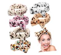 Eleganti Fasce per con Stampa Leopardata E Fiocco per Donna Fascia per Il Viso E La Spa Accessori per Confezione da 6