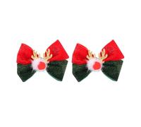 Eleganti fermagli per capelli a forma di renna natalizia con comodi pompon per aggiungere un tocco festivo a qualsiasi acconciatura