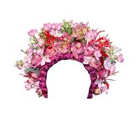 Eleganti fermagli per capelli floreali da donna, delicati elastici per capelli con perline di cristallo, perfetti per matrimoni, feste, balli, accessori per capelli per tutti i giorni