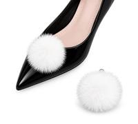 Eleganti fermagli per scarpe da donna, 2 fibbie staccabili per la decorazione degli stivali, accessori per feste di nozze, Universal sizing, Raso, Non pietra preziosa