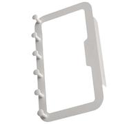 Eleganti ganci per porta con design semplice, robusti ganci adesivi a sei collegamenti per porta per vestiti e asciugamani senza marcatura Design gancio in acciaio al carbonio