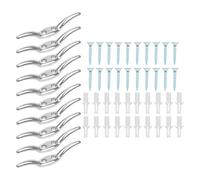 Eleganti Ganci per Tende Argento per un Facile Posizionamento del Rullo per Tend