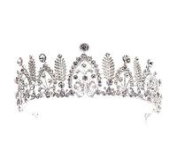Eleganti gioielli Crowcrystal Crowns Gem Simple Barocco Cessori per matrimoni Principessa Birthday Party Headband Bridal (oro 15,5 * 5,5 cm)