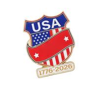 Eleganti gioielli patriottici Accessori per distintivi per 250esimo anniversario ' Indipendenza americana per eventi patriottici Spilla armata commemorativa