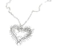 Eleganti gioielli per orecchie con millepiedi e cuore Accessori gotici per feste Orecchini leggeri Accessorio per donna Pelle sensibile Gioielli gotici millepiedi Collana con gancio per l ' orecchio
