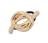 Eleganti legami per capelli in metallo oro e argento Polsini a coda di cavallo Elastici Legami per Capelli Per Aspetto Alla Moda Delle Donne