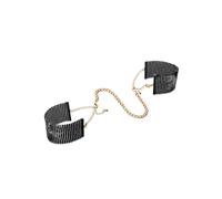 Eleganti manette bdsm in metallo nero