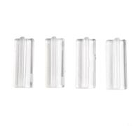 Eleganti maniglie trasparenti per armadietti, confezione da 4, facili da usare, non sono necessari attrezzi per l'installazione