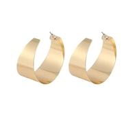Eleganti Mezzo Rotondo Orecchini Moda Moda Metallo Texture Accessori per Orecchini Per Occasioni Non Forse O Formali Donne Alla Moda Adatto, Taglia unica, come descritto, come descritto