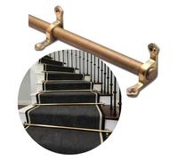 Eleganti montanti for scale in ottone for corridori di tappeti: installazione semplice, supporto durevole(1pc,L75cm(29.52in))