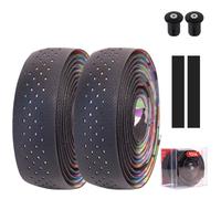 Eleganti nastri manubrio bici nero viola realizzati in materiale silicone EVA