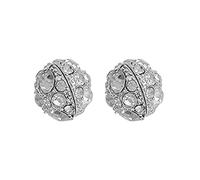 Eleganti orecchini a clip con forte magnete, zirconi intarsiati, rotondi, da donna, non penetrano, orecchini a perno per cartilagine, gioielli con zirconi intarsiati da donna, Taglia unica, come
