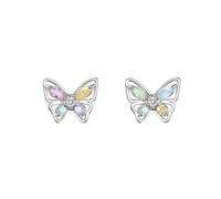 Eleganti orecchini a farfalla con zirconi accessori portatili per aggiungere un tocco di grazia a qualsiasi occasione, feste, forniture versatili orecchini occasione