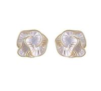 Eleganti orecchini a forma di camelie nere da donna, portatili, per riunioni di lavoro e abiti casual, uso quotidiano, orecchini a petalo dolce, Misura unica, come descritto, come descritto