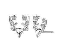 Eleganti Orecchini a Forma di Cervo Orecchini a Bottone Simpatici Orecchini per modellini di Animali Accessori per Gioielli di Natale Regalo per Donne Comodo e praticoDurability
