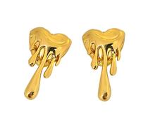 Eleganti orecchini a forma di cuore che si sciolgono per le donne unici orecchini a forma di cuore che si sciolgono, leggeri per le donne moderne gioielli per pendolari quotidiani
