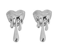 Eleganti orecchini a forma di cuore che si sciolgono per le donne unici orecchini a forma di cuore che si sciolgono, leggeri per le donne moderne gioielli per pendolari quotidiani