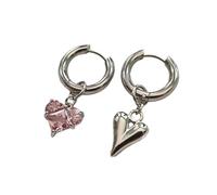 Eleganti orecchini a forma di cuore in lega leggera, perfetti per occasioni regalo, accessori per orecchie dal design francese alla moda